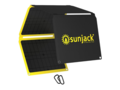 Le panneau solaire SunJack de 60 W est doté de ports USB-C et USB-A pour une recharge directe. (Image source : SunJack)
