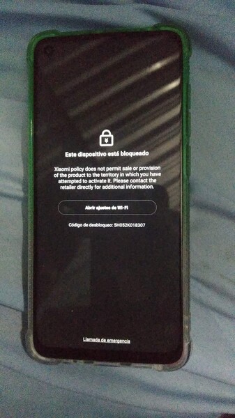 Téléphone Xiaomi verrouillé à Cuba. (Image source : Reddit - u/yn4v4s)