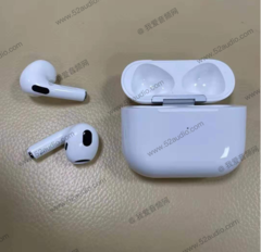 Les AirPods 3 présenteraient un design amélioré qui s'inspire des AirPods Pro (Image source : 52 Audio)
