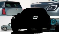 Des images présumées du nouveau Mini Countryman EV ont à nouveau fuité en ligne, révélant une partie de l&#039;approche du nouveau véhicule en matière de design. (Source de l&#039;image : cochespias1 sur Instagram / Mini - édité)