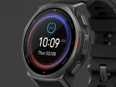 Amazfit vend désormais la smartwatch T-Rex 3 Pro 44 mm Tactical Black (photo) en Europe. (Source : Amazfit)