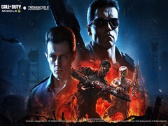 Illustration promotionnelle officielle du crossover entre Call of Duty: Mobile Saison 7 et Terminator 2 : Le Jugement dernier.