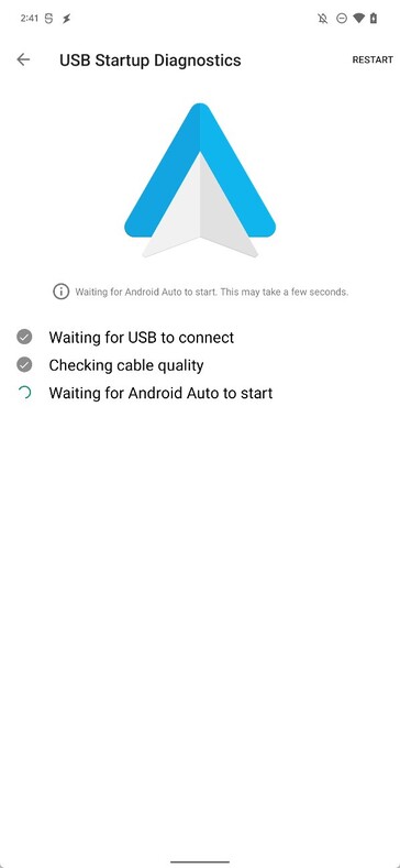 Android Auto disposerait de nouveaux écrans de démarrage. (Source : Mishaal Rahman via Twitter)
