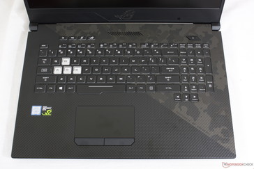 Asus ROG Strix Scar II - Même organisation du clavier et quatre touches dédiées comme avec le GL703.