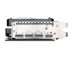 Les ports externes de la MSI GeForce RTX 3070 Ventus 3X OC (Source : MSI)