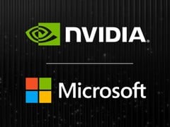 Les logos de Nvidia et de Microsoft sont représentés (Source de l&#039;image : blog de Nvidia avec modifications)