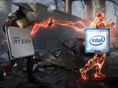 AMD a retiré à Intel une plus grande part de l'utilisation des processeurs. (Source de l'image : AMD/Intel/Warner Bros. - édité)