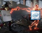 AMD a retiré à Intel une plus grande part de l'utilisation des processeurs. (Source de l'image : AMD/Intel/Warner Bros. - édité)