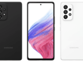 Le Galaxy A53 5G dans deux de ses quatre couleurs. (Source de l'image : WinFuture)