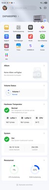 Interface de l'application