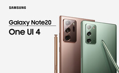 La version bêta de One UI 4 est disponible pour la série Galaxy Note 20 au Royaume-Uni. Source de l&#039;image : Samsung - édité)