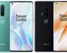 Les OnePlus 8 et OnePlus 8 Pro ont un emplacement à gauche pour le trou de la caméra selfie. (Source de l'image : OnePlus - édité)