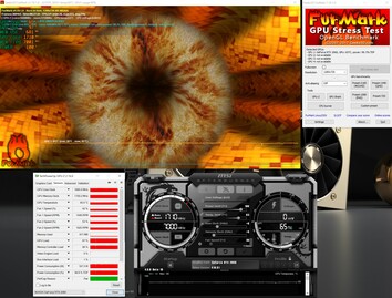 MSI RTX 2060 Gaming Z 6G - Stress test FurMark (PT à 100 %).