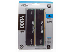 Kit de mémoire vive Micron Crucial Pro 64 Go DDR4. (Source de l&#039;image : Crucial)