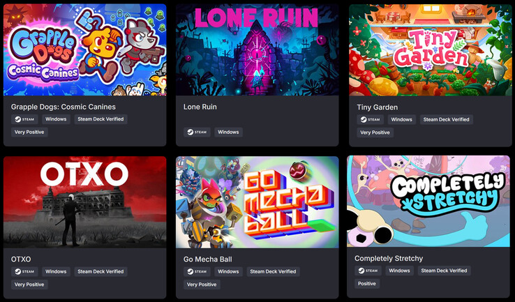 Tous les jeux inclus dans le pack (Image source : Green Man Gaming)