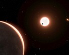 Illustration d'artiste montrant une exoplanète et son étoile.