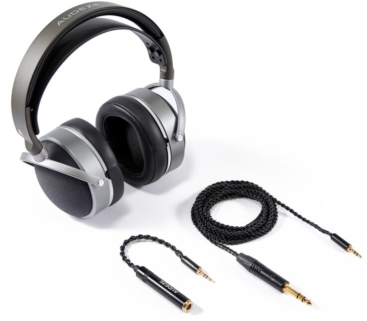 Le LCD-S20 d'Audeze est livré avec un câble de casque détachable et un adaptateur de 3,5 mm à 6,3 mm. (Source de l'image : Audeze)