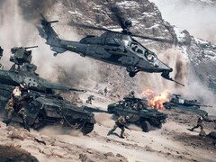 Battlefield 6, dont la capture d&#039;écran montre des véhicules militaires et des figurants armés, s&#039;annonce comme un retour en force pour la série de jeux. (Source de l&#039;image : DICE) 