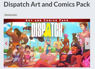 Unchanged Dispatch Art and Comics Pack sur d'autres régions du Nintendo eShop (Source d'image : capture d'écran, Nintendo)
