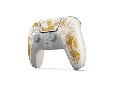 La manette DualSense Gold Ghost of Yotei Limited Edition. (Source de l'image : PlayStation)