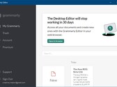 il reste 30 jours avant la disparition de l'éditeur de bureau Grammarly (Source : Own) 