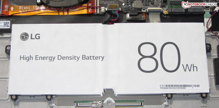 La batterie de 80 Wh offre une excellente autonomie.