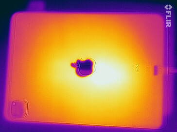 Apple iPad Pro 11 - Relevé thermique à l'arrière.