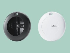 Le MiTag Duo est disponible en deux couleurs et est livré avec un porte-clés. (Source de l'image : MiLi) 