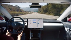 Une Model 3 en mode Autopilot (image : Tesla)