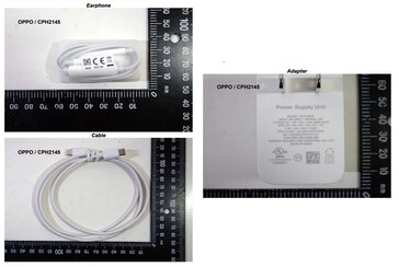 La fuite du NCC "OPPO Reno5 4G" met également en avant l'aspect moderne et le 65W fast-chargiing. (Source : NCC via MySmartPrice)