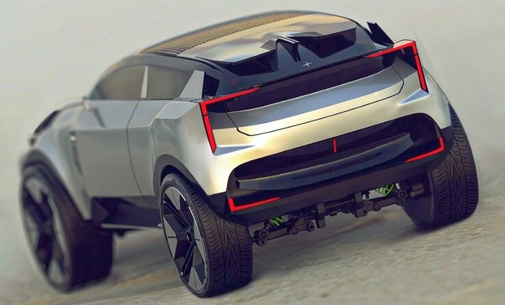 Polestar 8 concept render - rear view (Source : Salvatore Ville)