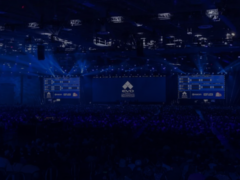 Une image montrant la scène d'un tournoi, tirée du dernier billet d'EVO 