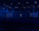 Une image montrant la scène d'un tournoi, tirée du dernier billet d'EVO "business update" (image source EVO.gg)