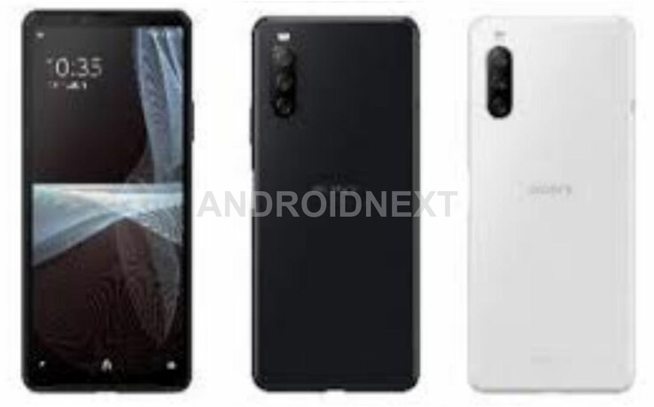 Sony Xperia 10 III en noir et blanc. (Image source : AndroidNext)