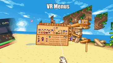 Sur la photo : une capture d'écran du jeu Stardew 3DVR.