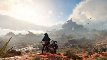 Image montrant un paysage dans Star Wars Outlaws.
