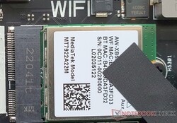 Module WiFi 6E installé : MediaTek MT7922