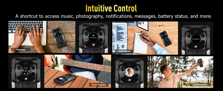... ou pour contrôler la lecture de musique (Source de l'image : Ulefone)