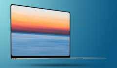 Un rendu conceptuel du MacBook Air redessiné selon la rumeur. (Image : Macrumors)