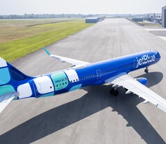 Un avion de JetBlue (Source : Amazon)