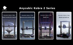 Les quatre nouveaux modèles de la série Anycubic Kobra 2 varient en vitesse et en volume de construction (Image Source : Anycubic)