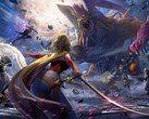  La clé d'entrée de Dissidia Duellum Final Fantasy représente plusieurs personnages de Final Fantasy.