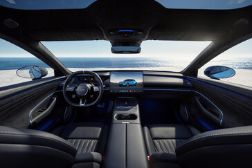 Xiaomi SU7 (2026) dans la nouvelle couleur Capri Blue : la berline sportive électrique reçoit plus qu'un simple lifting mineur. (Source de l'image : Xiaomi)