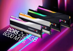 La DDR5-8200 est désormais possible sur les cartes AM5 d'AMD. (Source de l'image : G.Skill)