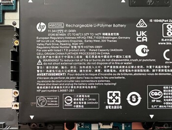 Informations sur la batterie