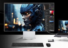 Le LG UltraFine 6K 32U990A est doté d'un écran presque sans bordure dans un boîtier élégant. (Source de l'image : LG)