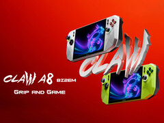 MSI propose le Claw A8 en deux coloris de lancement, tous deux dotés de 24 Go de RAM et d&#039;un APU Ryzen Z2 Extreme. (Source de l&#039;image : MSI)