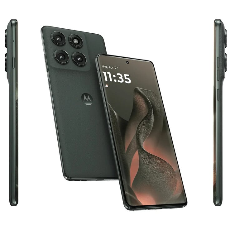 L'avant, l'arrière et les côtés du téléphone (Image source : Motorola)