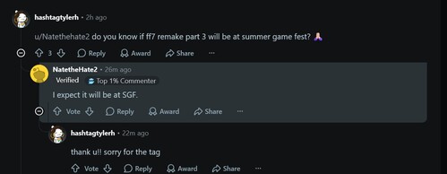 Final Fantasy 7 Remake Part 3 Summer Game Fest leaké