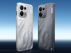 L'Oppo K15 est disponible dans les coloris « Speed White » et « Gale Grey ».